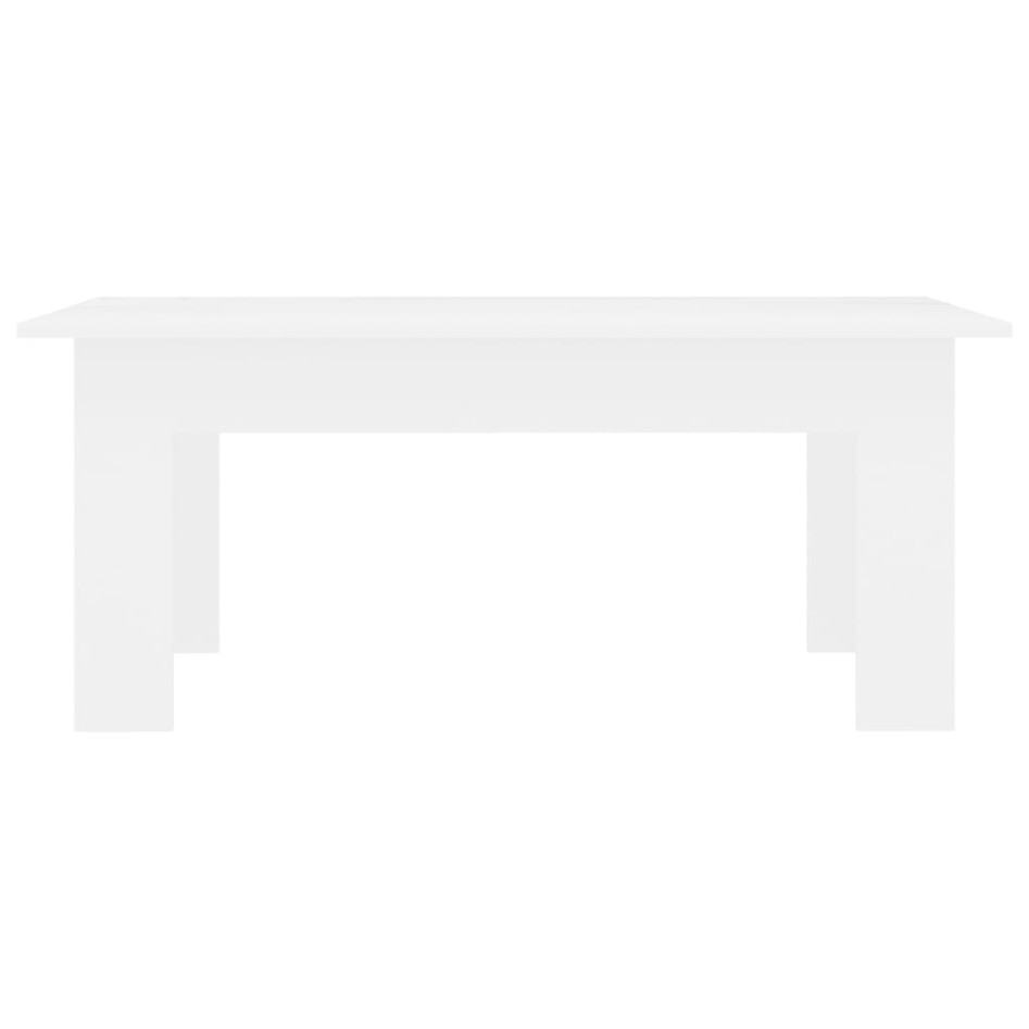 Mesa de centro madera contrachapada blanco 100x60x42