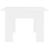 Mesa de centro madera contrachapada blanco 100x60x42