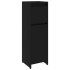 Armario de baño madera contrachapada negro 30x30x95