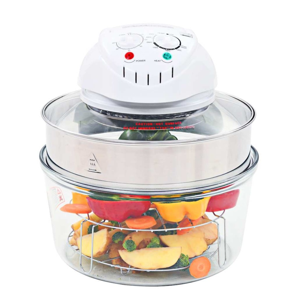 Horno de convección halógeno con anillo de extensión 1400W 17