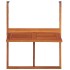 Mesa de balcón colgante madera de acacia maciza 64,5x44x80
