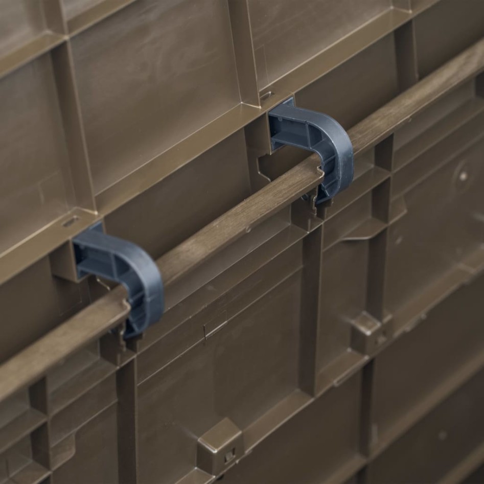 Caja de almacenamiento de jardín 280 L