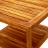 Mesa de centro de madera maciza de acacia 60x60x45