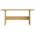 Mesa de comedor con banco REINE madera maciza pino marrón