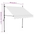Toldo manual retráctil con LED crema 150