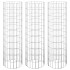 Arriate gaviones circular 3 uds acero galvanizado Ø30x100