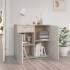Aparador de madera contrachapada gris hormigón 80x36x75