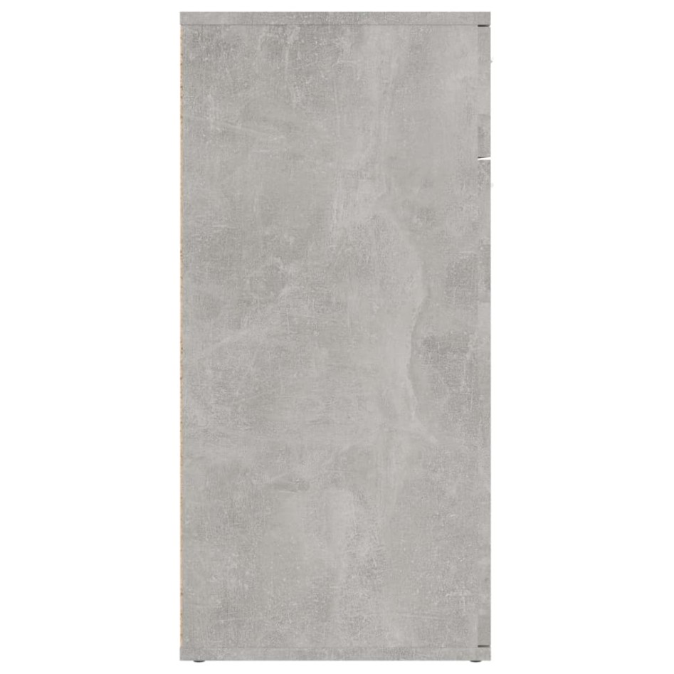 Aparador de madera contrachapada gris hormigón 80x36x75