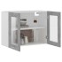 Armario colgante cocina contrachapada gris hormigón 80x31x60
