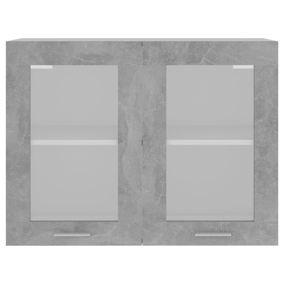 Armario colgante cocina contrachapada gris hormigón 80x31x60