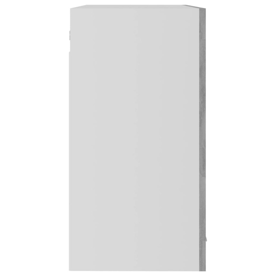 Armario colgante cocina contrachapada gris hormigón 80x31x60