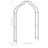 Arco de jardín hierro negro 150x34x240