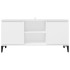 Mueble de TV con patas de metal blanco 103,5x35x50
