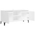 Mueble de TV con patas de metal blanco 103,5x35x50
