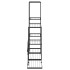 Soporte de flores negro de metal 94,5x25x88