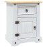 Mesita de noche Corona Range pino mexicano blanco 53x39x67