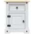 Mesita de noche Corona Range pino mexicano blanco 53x39x67