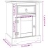 Mesita de noche Corona Range pino mexicano blanco 53x39x67