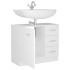 Armario para lavabo madera contrachapada blanco 63x30x54