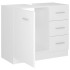 Armario para lavabo madera contrachapada blanco 63x30x54