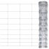 Valla de jardín de acero galvanizado plateado 50x1,2