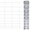 Valla de jardín de acero galvanizado plateado 50x1,2 m