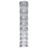 Valla de jardín de acero galvanizado plateado 50x1,2