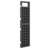 Biombo/Enrejado de 4 paneles madera de abeto negro 161x180