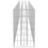 Arriate de gaviones de acero galvanizado 270x30x60
