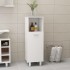 Armario de baño madera contrachapada blanco brillo 30x30x95