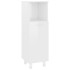 Armario de baño madera contrachapada blanco brillo 30x30x95