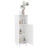 Armario de baño madera contrachapada blanco brillo 30x30x95