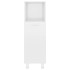 Armario de baño madera contrachapada blanco brillo 30x30x95