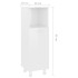 Armario de baño madera contrachapada blanco brillo 30x30x95