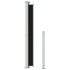 Toldo lateral retráctil de jardín negro 180x300