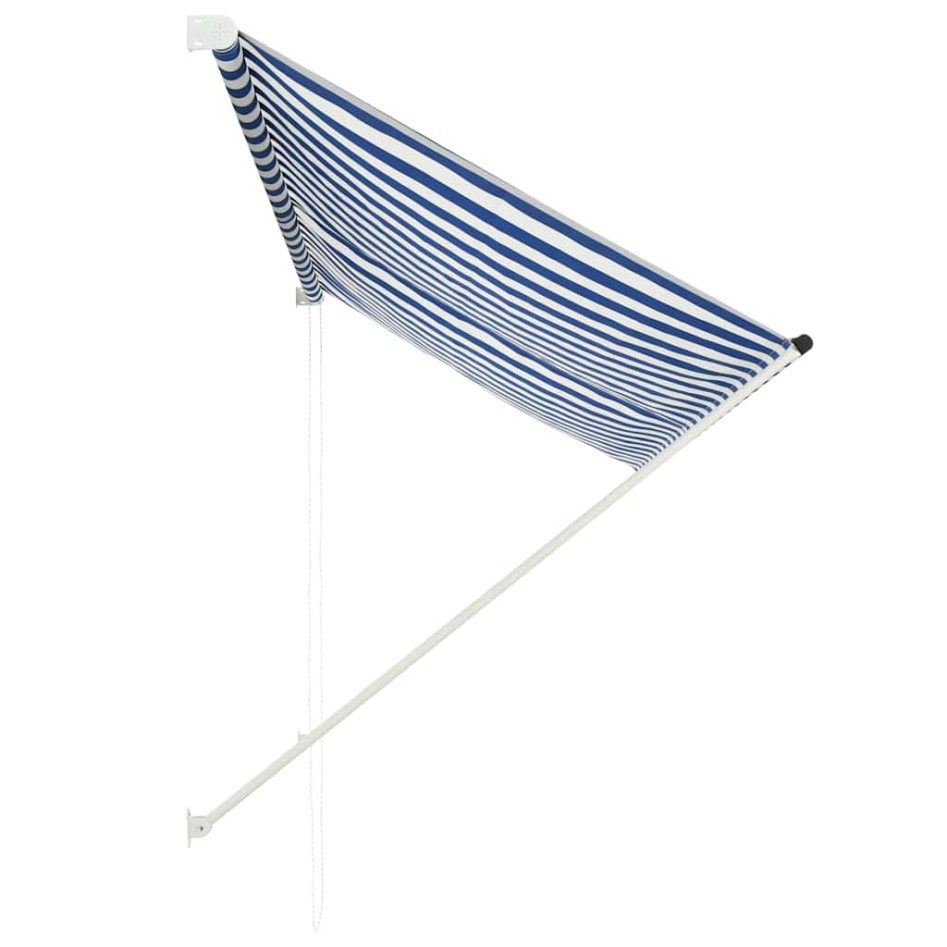 Toldo retráctil 250x150 cm azul y