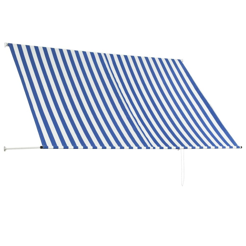 Toldo retráctil 250x150 cm azul y
