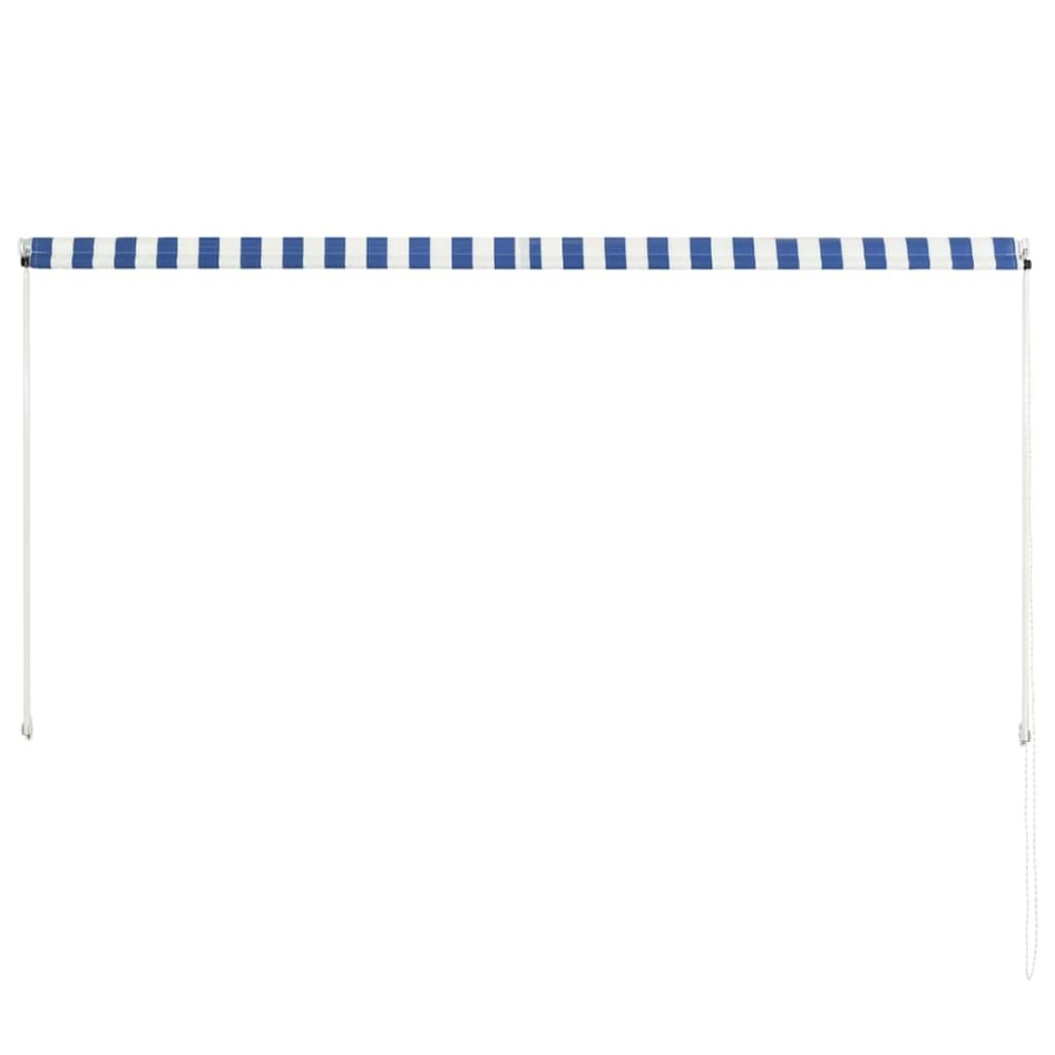 Toldo retráctil 250x150 cm azul y