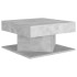 Mesa de centro madera contrachapada gris hormigón 57x57x30