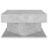 Mesa de centro madera contrachapada gris hormigón 57x57x30