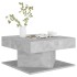 Mesa de centro madera contrachapada gris hormigón 57x57x30
