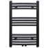 Radiador toallero de baño curvo negro 500 x 764
