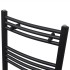 Radiador toallero de baño curvo negro 500 x 764