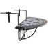 Mesa de balcón colgante mosaico negro y