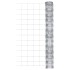 Valla de jardín de acero galvanizado plateado 50x1,25