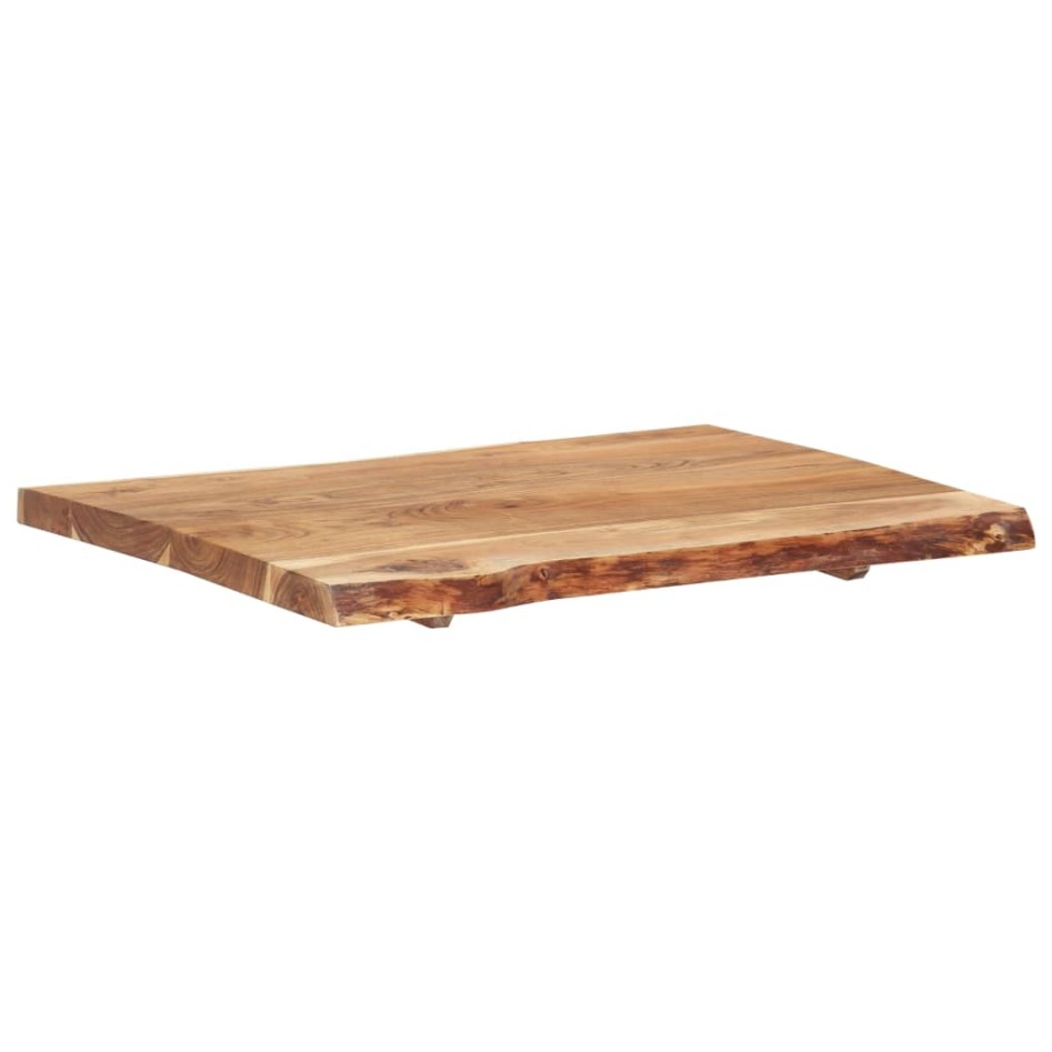 Superficie de mesa de madera maciza de acacia 80x(50-60)x3,8