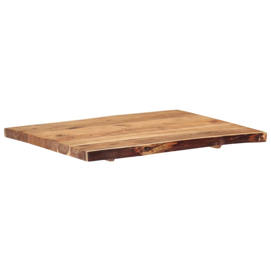 Superficie de mesa de madera maciza de acacia 80x(50-60)x3,8