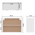 Armario colgante de cocina madera ingeniería blanco 80x31x60