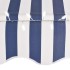 Toldo manual retráctil con LED azul y blanco 300