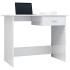 Escritorio de aglomerado blanco brillante 100x50x76